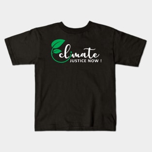 Climate Justice Now Kids T-Shirt